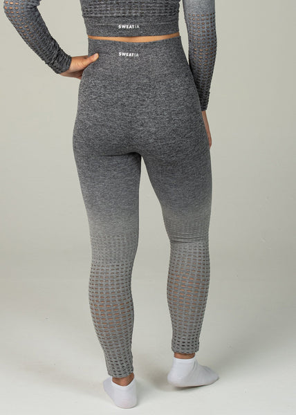 Seamless Conquest Leggings - Sweat Industry Apparel Grey Ombre Back