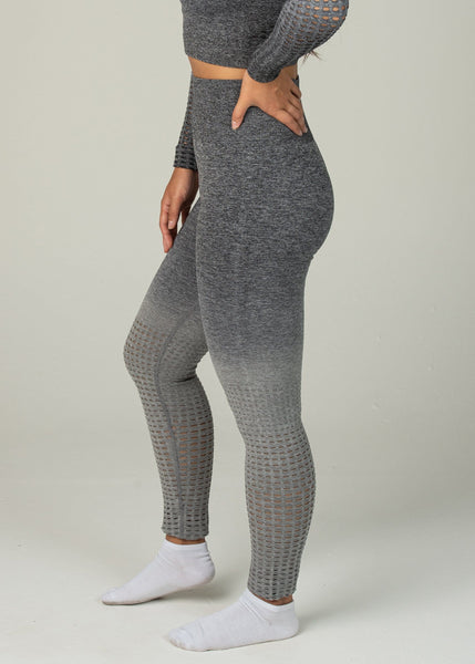 Seamless Conquest Leggings - Sweat Industry Apparel Grey Ombre Side