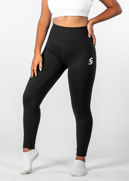 Ethereal 7/8 Leggings - Sweat Industry Apparel Black Front
