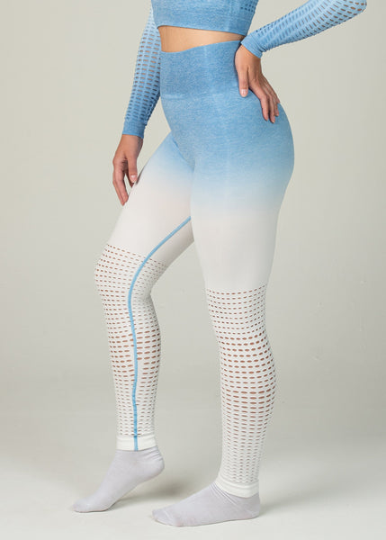 Seamless Conquest Leggings - Sweat Industry Apparel Blue Ombre Side