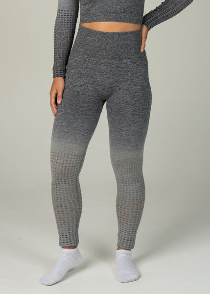 Seamless Conquest Leggings - Sweat Industry Apparel Grey Ombre Front