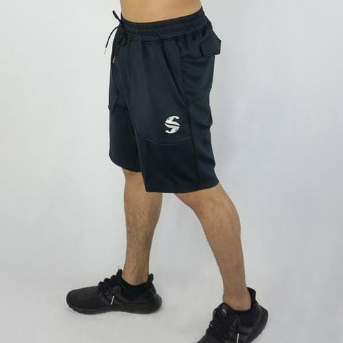 Training Shorts - Sweat Industry Apparel Navy Blue Front