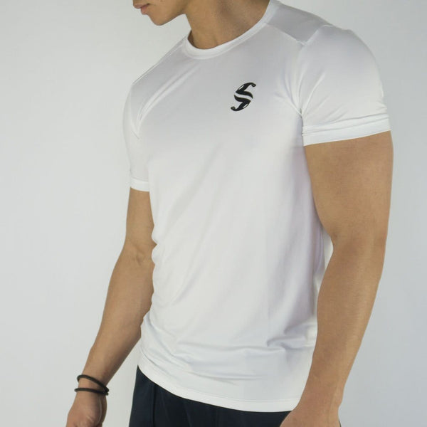 Signature Compression Tee - Sweat Industry Apparel White Side
