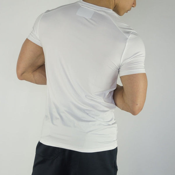 Signature Compression Tee - Sweat Industry Apparel White Back