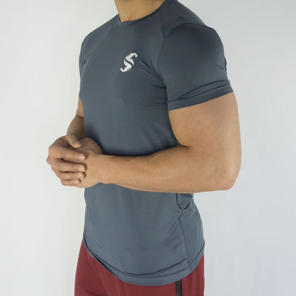 Signature Compression Tee - Sweat Industry Apparel Carbon Side