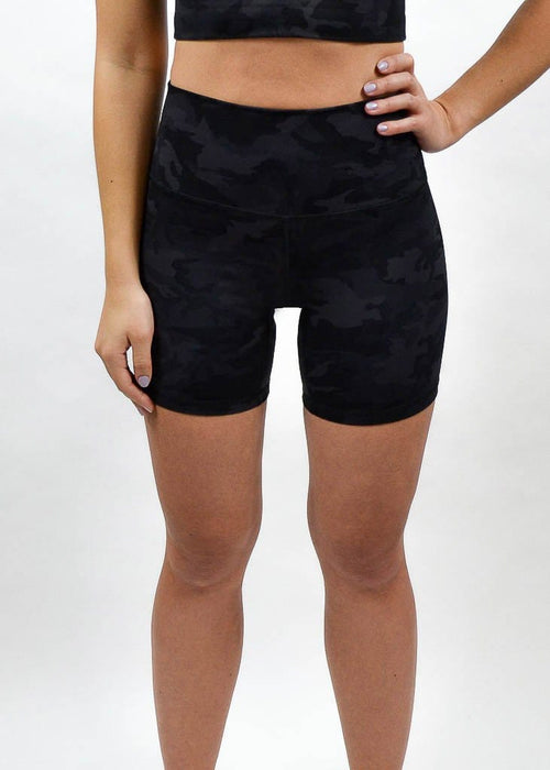 Elemental Shorts - Sweat Industry Apparel Black Camo Front