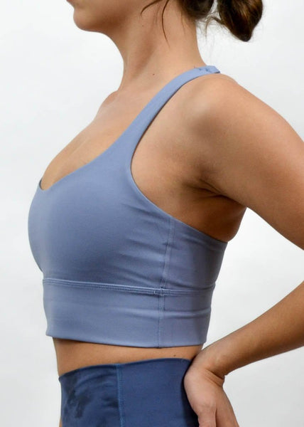 Ethereal Sports Bra - Sweat Industry Apparel Baby Blue Side