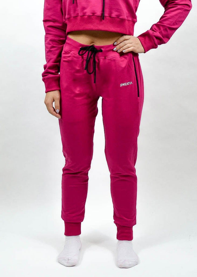SI Jogger 2.0- Sweat Industry Apparel Fuchsia Front