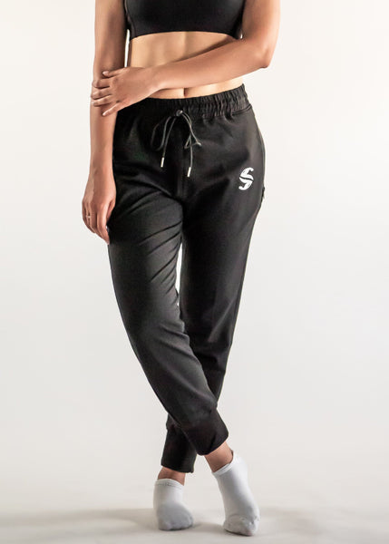 SI Jogger - Sweat Industry Apparel Black Front