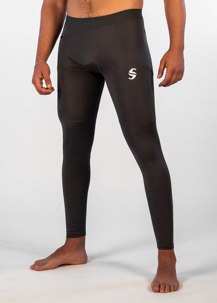 Men's Power Compression Pants - Sweat Industry Apparel Carbon Front