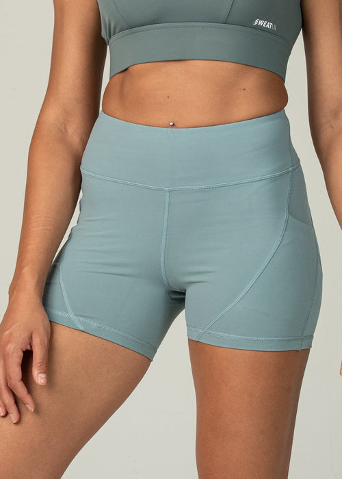 Vital Shorts - Sweat Industry Apparel Teal Front