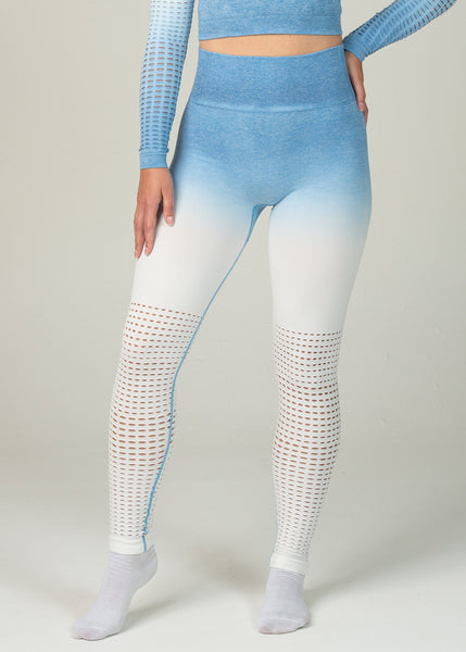 Seamless Conquest Leggings - Sweat Industry Apparel Blue Ombre Front