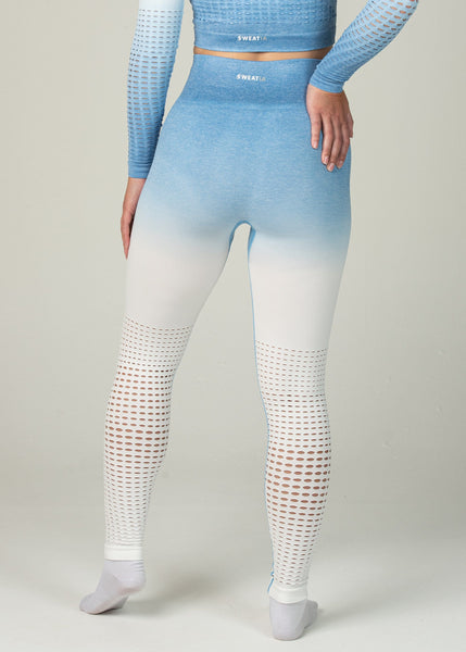 Seamless Conquest Leggings - Sweat Industry Apparel Blue Ombre Back